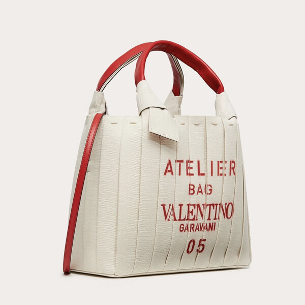 【VALENTINO ヴァレンティノ】アトリエ キャンバス トートバッグ VW2B0I76ULC0NE